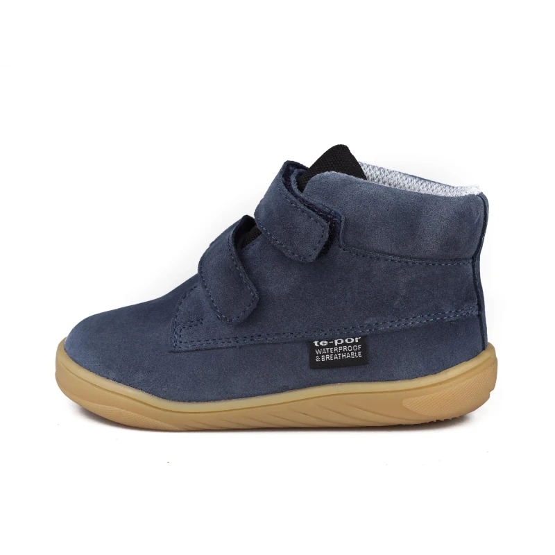 Mido - Ocieplane I Wodoodporne Trzewiki Dziecięce Barefoot Yale Blue  62-03 / 72-03