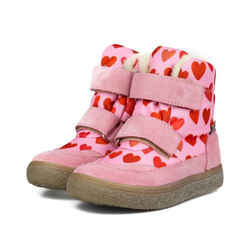 Mido - Trzewiki Zimowe Dziecięce Wodoodporne Love Rose Wełna 22-40/32-40/42-40 