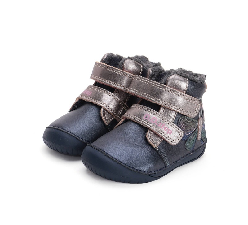 D.D. Step - Zimowe Trzewiki Dziecięce Barefoot W070-42522