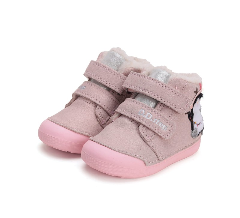D.D. Step - Zimowe Buty Dziewczęce W066-42268A Pink