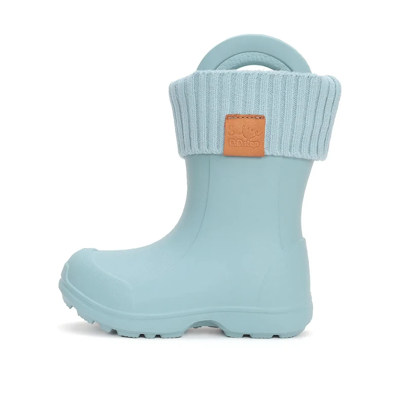 D.D. Step - Kalosze Dziecięce z Ocieplaczem Sea Green