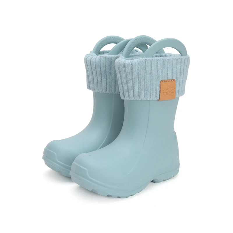 D.D. Step - Kalosze Dziecięce z Ocieplaczem Sea Green