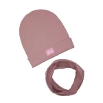 Ul&Ka - Czapka z Kominem Dusty Rose Line
