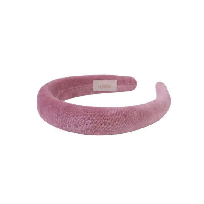 Ul&Ka - Opaska do włosów Kajka Slim Velvet Pinky