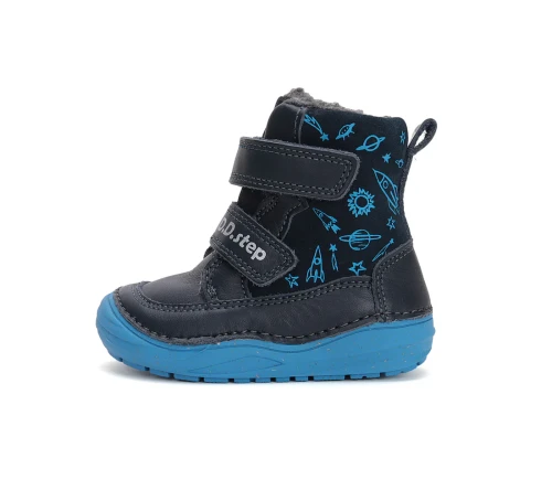 D.D. Step - Zimowe Trzewiki Dziecięce W071-42680B Royal Blue