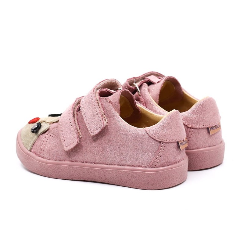 Mrugała - Półbuty Dziecięce Skórzane MAKI Pony Lila Połysk - Bubutik
