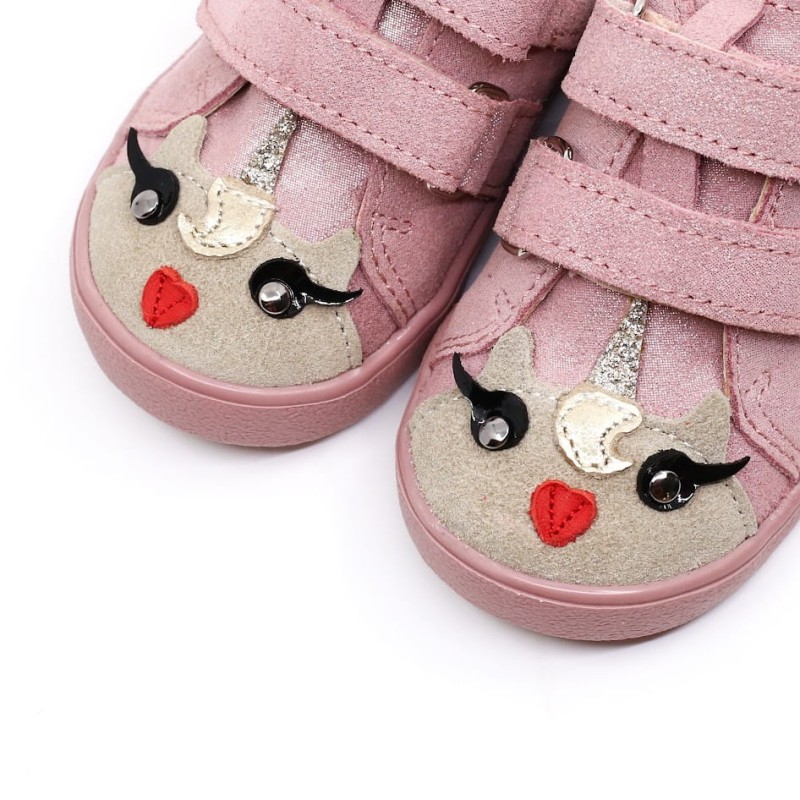 Mrugała - Półbuty Dziecięce Skórzane MAKI Pony Lila Połysk - Bubutik