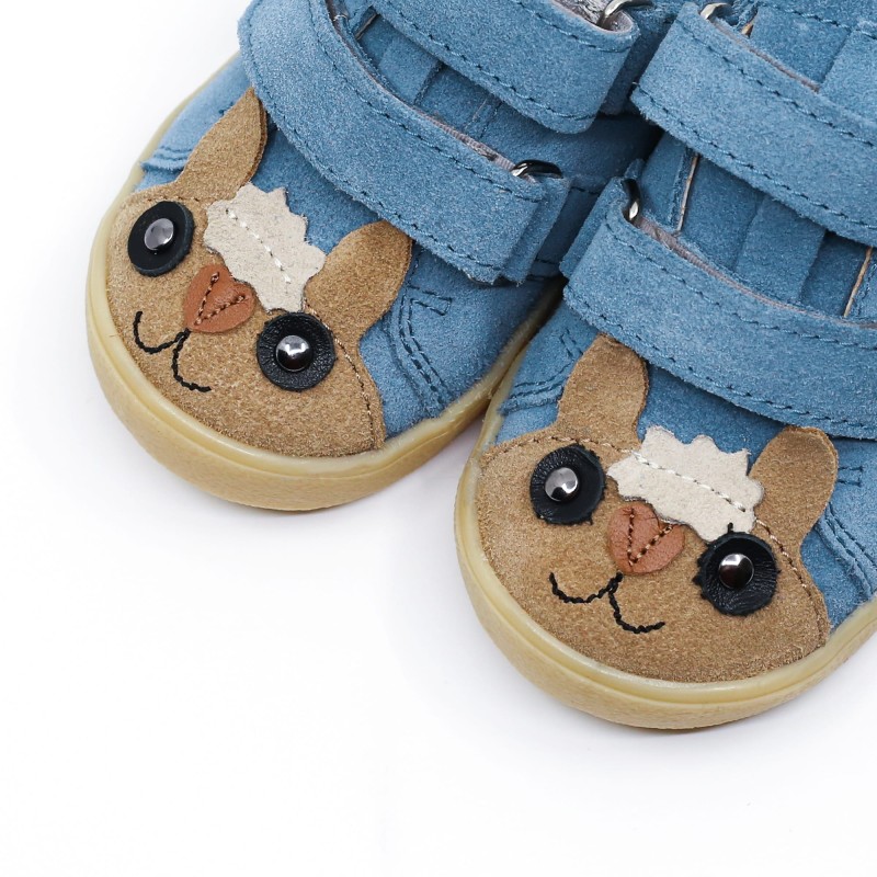 Mrugała - Półbuty Dziecięce Skórzane MAKI Alpaca Sky - Bubutik