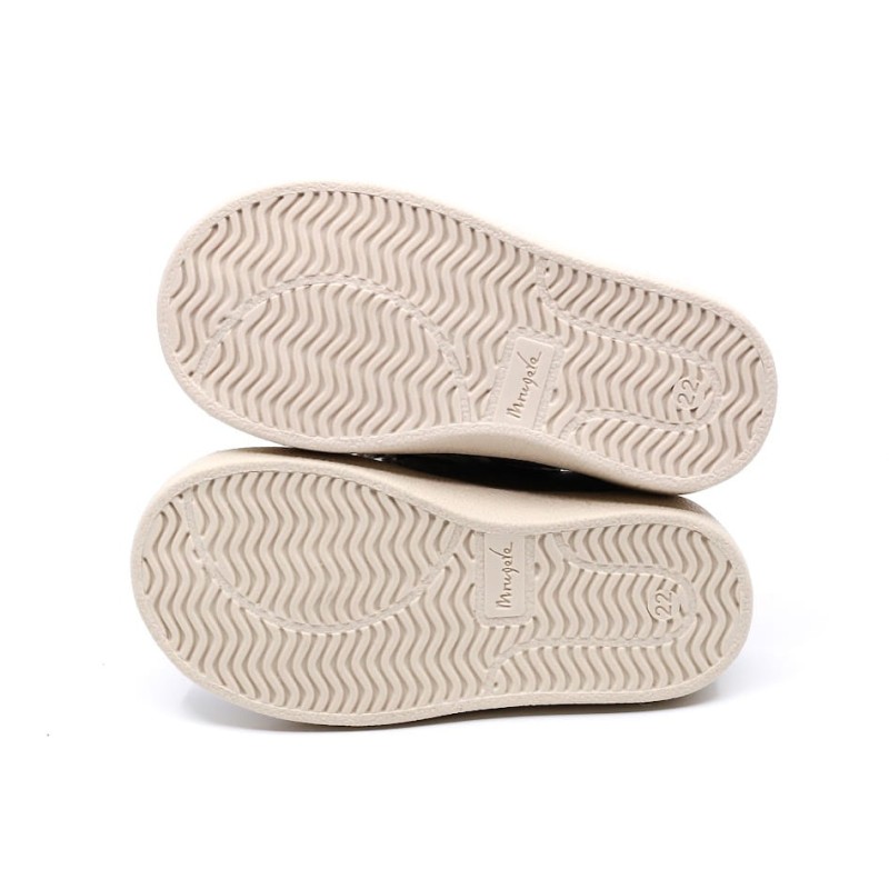 Mrugała - Półbuty Dziecięce Skórzane MAKI Bear Grey - Bubutik