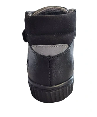 Bartuś Botki dziecięce P-013/TEX (czarny / nubuk czarny)