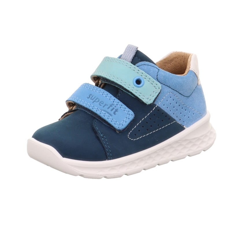 Superfit - Skórzane Półbuty Dziecięce Sportowe Breeze 1-000374-8030 - Bubutik