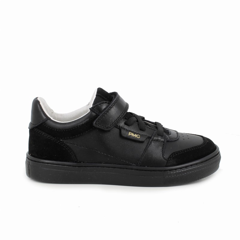 Primigi - Sneakersy Dziecięce Czarne Skórzane 7931522 - Bubutik