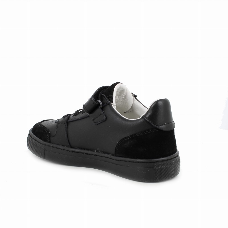 Primigi - Sneakersy Dziecięce Czarne Skórzane 7931522 - Bubutik
