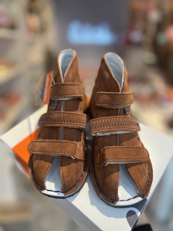 Danielki - Obuwie Profilaktyczne T105/T115/T215 camel/granat - Bubutik