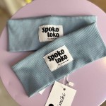 Minimiki - Opaska Prążkowana Vintage Blue Spoko-Loko