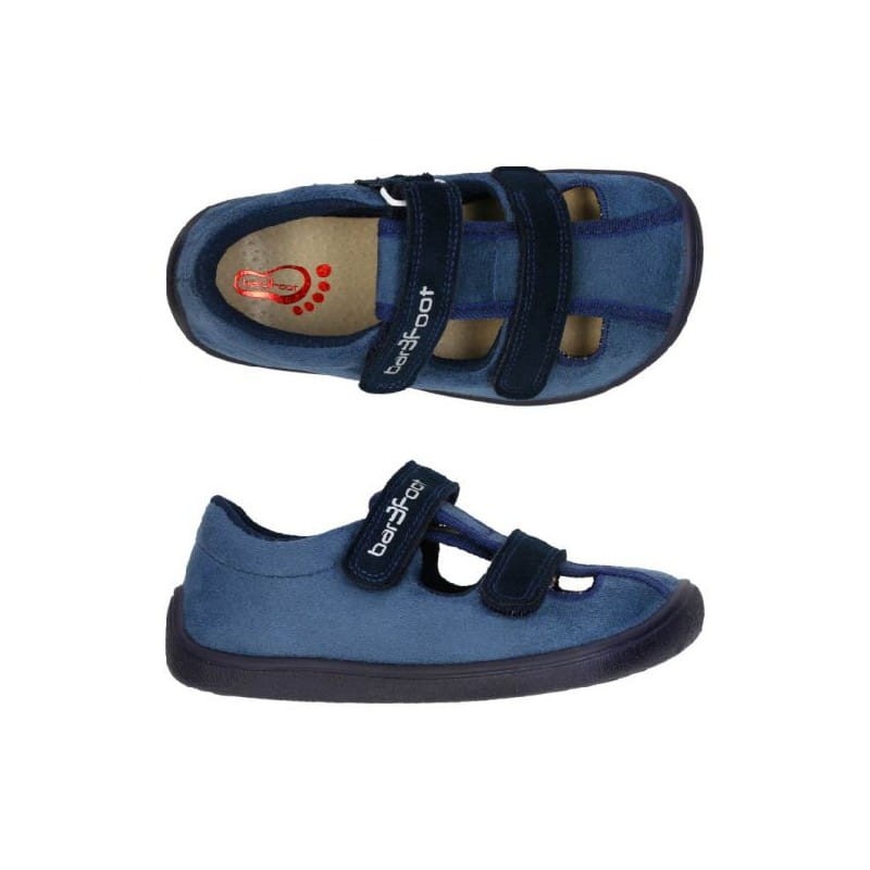 3F Bar3foot - Kapcie Dziecięce Barefoot ELF SANDAL 3BE25/6 RECYCLED - bubutik.pl