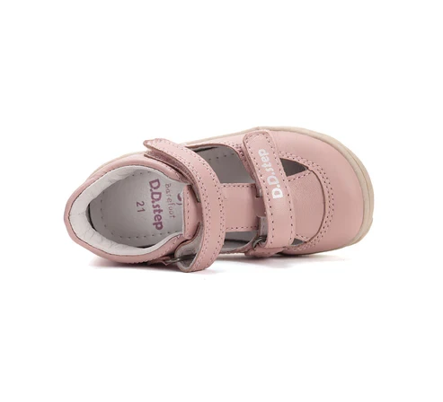 D.D.Step - Sandałki Dziewczęce Barefoot Baby Pink H077-51734 - bubutik.pl