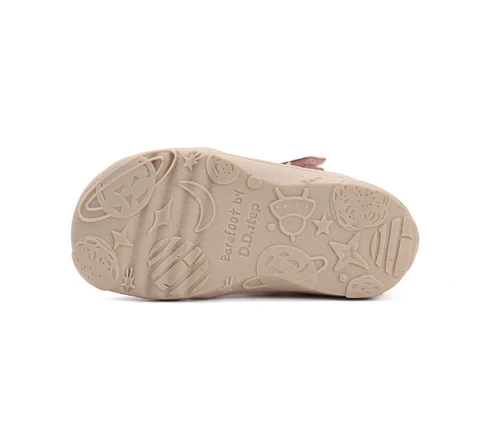D.D.Step - Sandałki Dziewczęce Barefoot Baby Pink H077-51734 - bubutik.pl