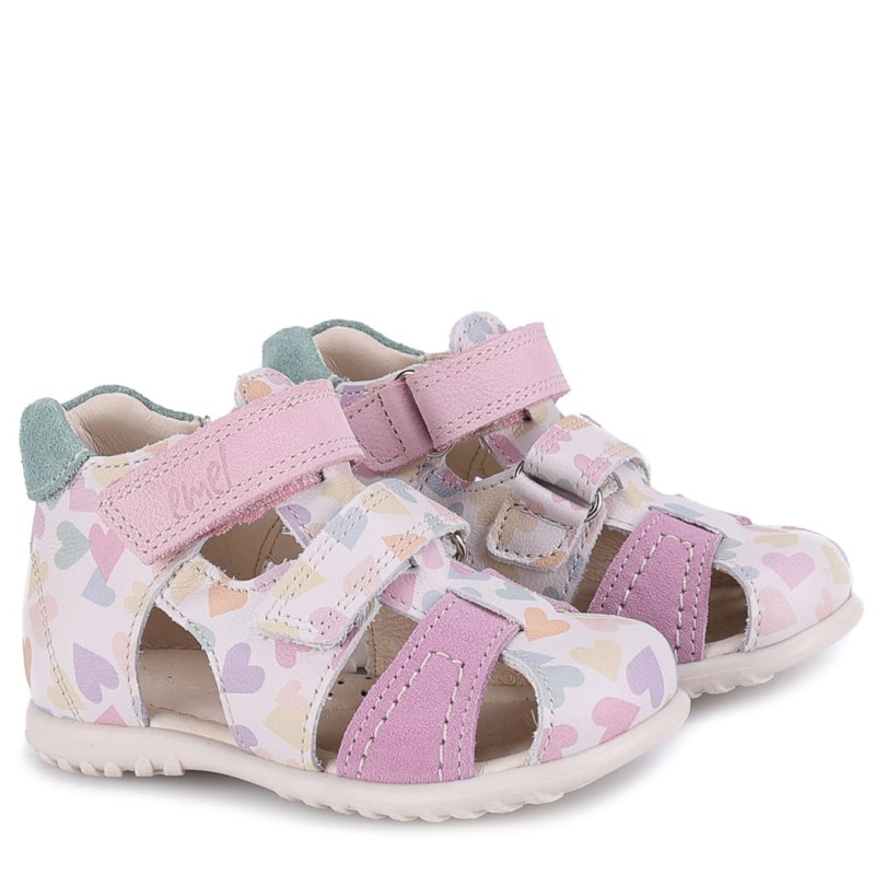 Emel - Sandałki Dziecięce Skórzane Roczki ES 2437F-2 - Bubutik.pl