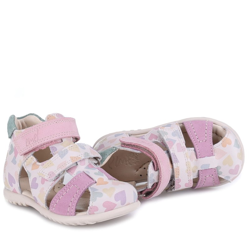 Emel - Sandałki Dziecięce Skórzane Roczki ES 2437F-2 - Bubutik.pl