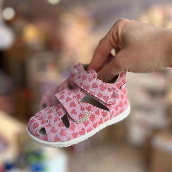 Mido - Sandały Dziecięce z Zakrytymi Palcami Love Rose 163  - bubutik.pl