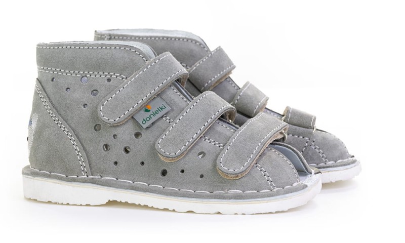 Danielki - Buty Profilaktyczne Szary Kotek T125L / T135L - bubutik.pl