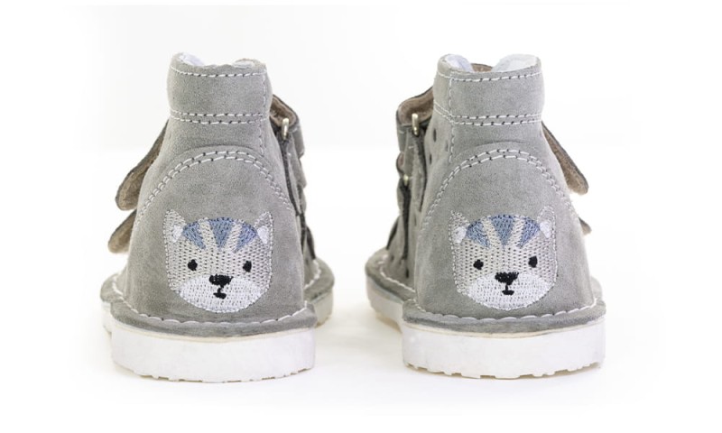 Danielki - Buty Profilaktyczne Szary Kotek T125L / T135L - bubutik.pl