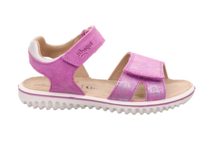 Superfit - Lekkie i Miękkie Sandały Dziewczęce Sparkle 1-609004-8500 - bubutik.pl