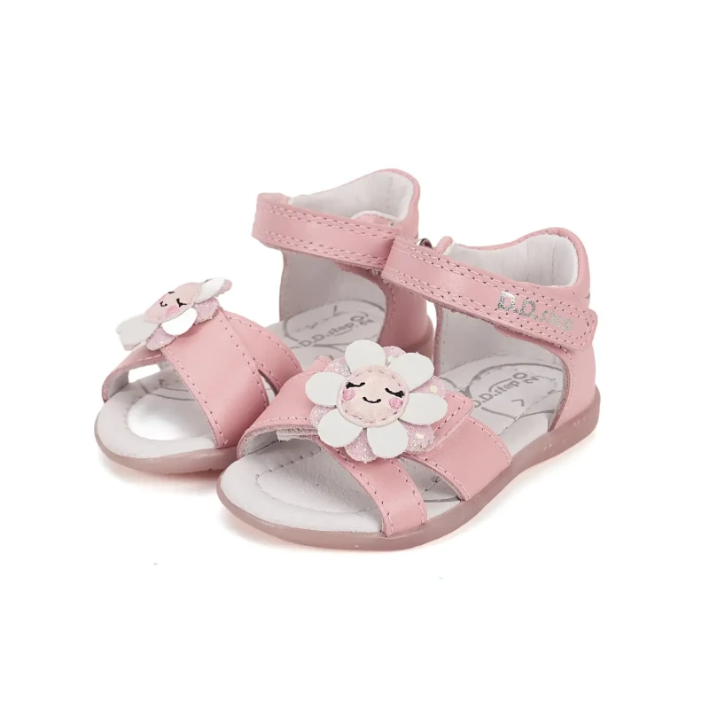 D.D. Step - Sandały Dziewczęce Baby Pink G075-51813A  - bubutik.pl
