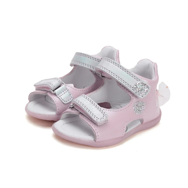 D.D. Step - Sandały Dziewczęce  Baby Pink G075-51453 - bubutik.pl
