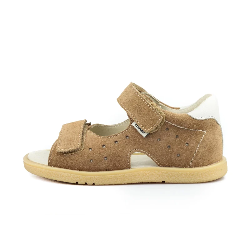 Mido - Sandały Dziecięce z Zakrytą Piętą Camel 31-35 / 41-35 - bubutik.pl