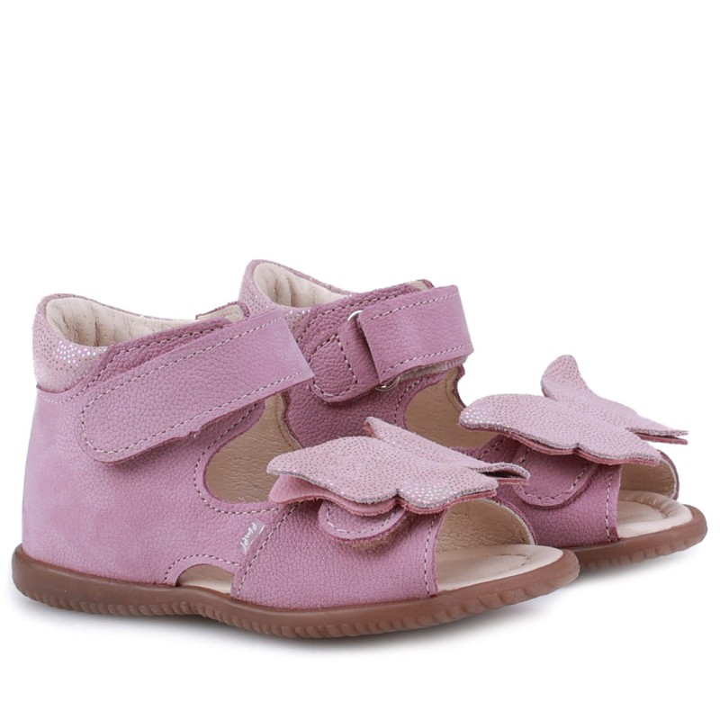 Emel - Sandały Dziecięce Skórzane Roczki ES 2428E-13 - bubutik.pl