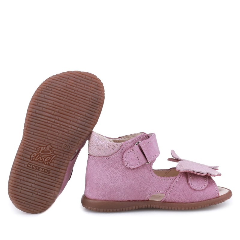 Emel - Sandały Dziecięce Skórzane Roczki ES 2428E-13 - bubutik.pl