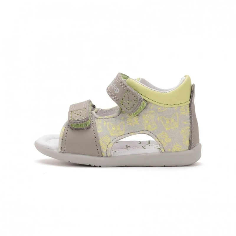 D.D.Step - Sandały Dziecięce Skórzane Grey G075-51862 - bubutik.pl