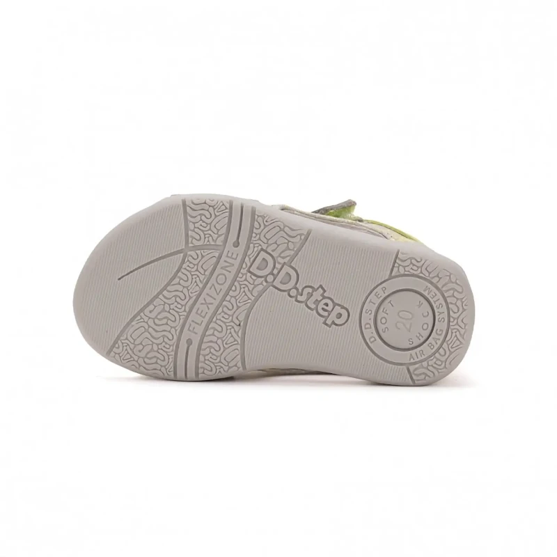 D.D.Step - Sandały Dziecięce Skórzane Grey G075-51862 - bubutik.pl