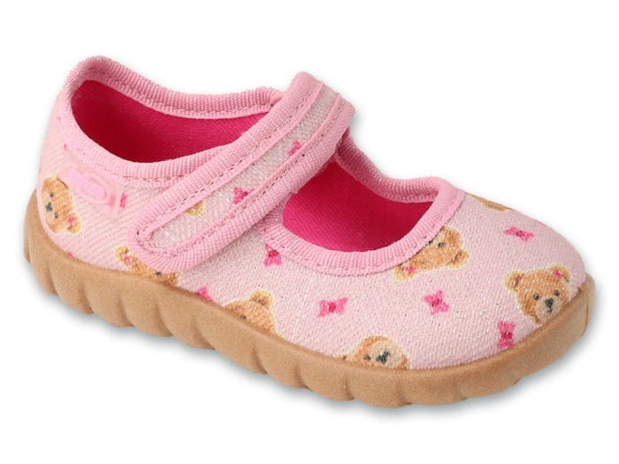Befado - Kapcie Dziewczęce Flexi 460P018 Misiaczki - bubutik.pl