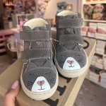 Mido - Trzewiki Dziecięce Szary Kotek Wysokie 30-57 