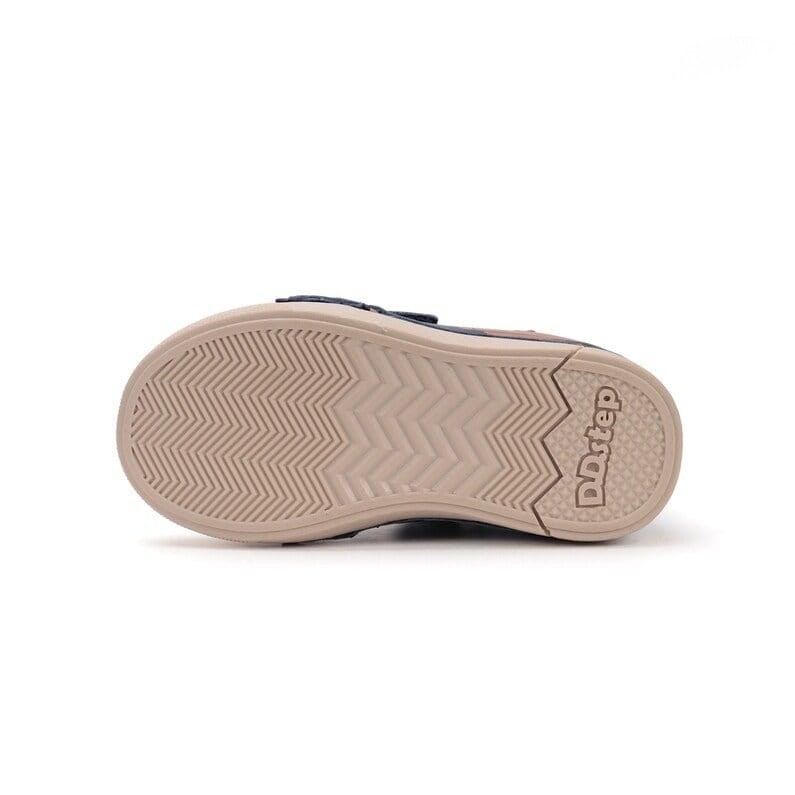 D.D. Step - Świecące Trzewiki Dziecięce Skórzane A068-52151AM Royal Blue - bubutik.pl