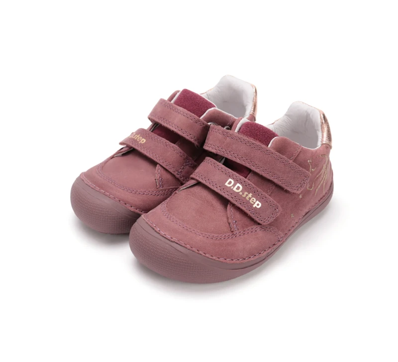 D.D. Step - Półbuty Dziecięce Skórzane Barefoot S063-5256AM Konik - bubutik.pl