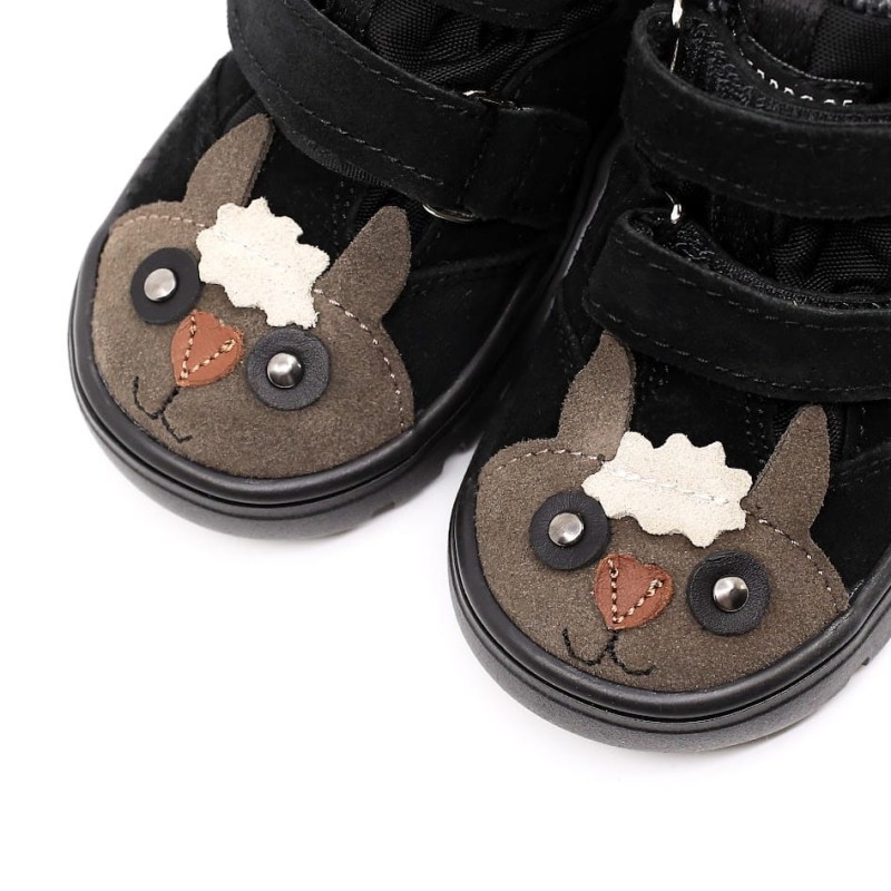 Mrugała - Trzewiki Dziecięce Wodoodporne Ocieplone Andy Alpaca Black 26-30 - bubutik.pl