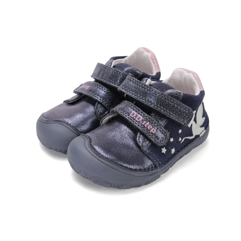 D.D. Step - Półbuty Dziecięce Barefoot Royal Blue S073-52165M - bubutik.pl
