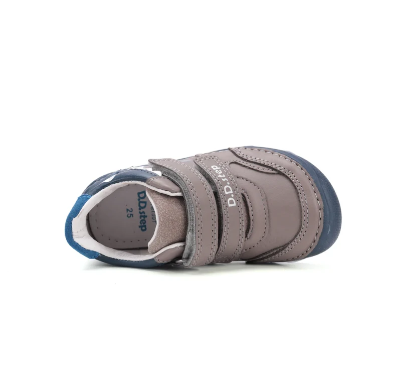 D.D. Step - Półbuty Dziecięce Barefoot Świecące w Ciemności Szare S063-52328AM - bubutik.pl