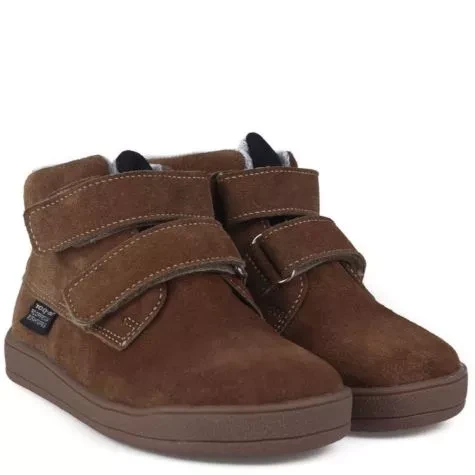 Mido - Ocieplane Wodoodporne Trzewiki Dziecięce Barefoot Brown 62-12/ 72-12  - bubutik.pl