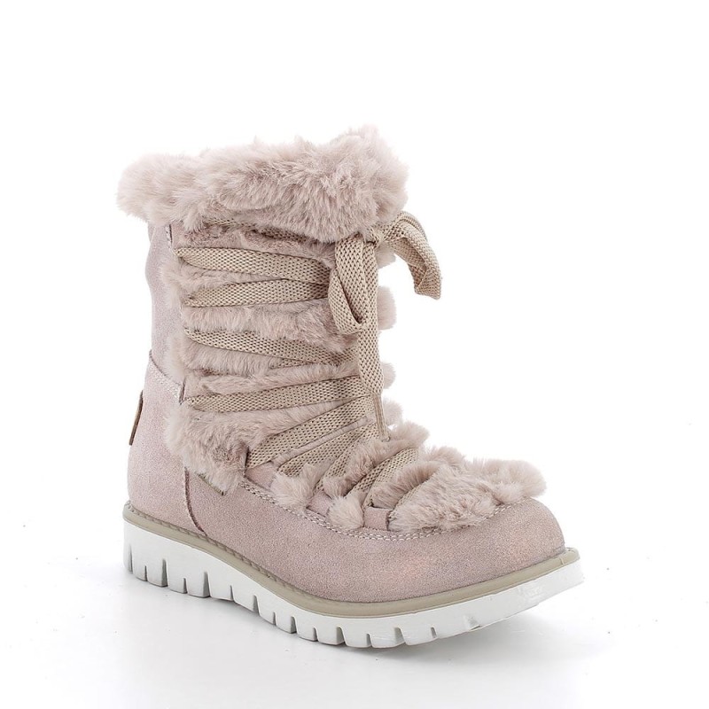 Primigi - Zimowe Trzewiki Wodoodporne Gore - Tex Beżowe 8866611 - bubutik.pl