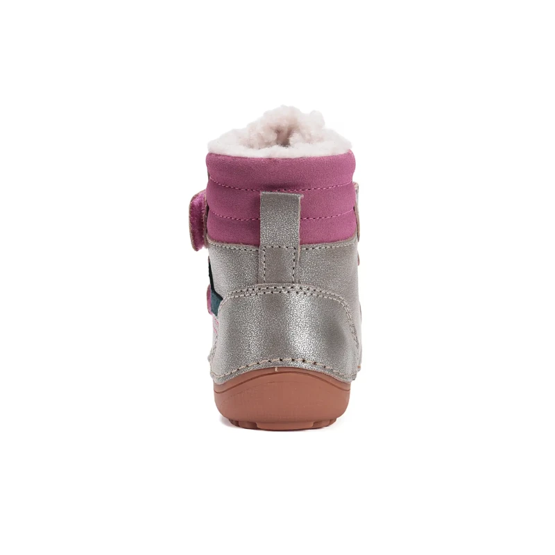 D.D. Step - Buty Zimowe Barefoot dla Dziewczynki W063-52804DM Champagne - bubutik.pl