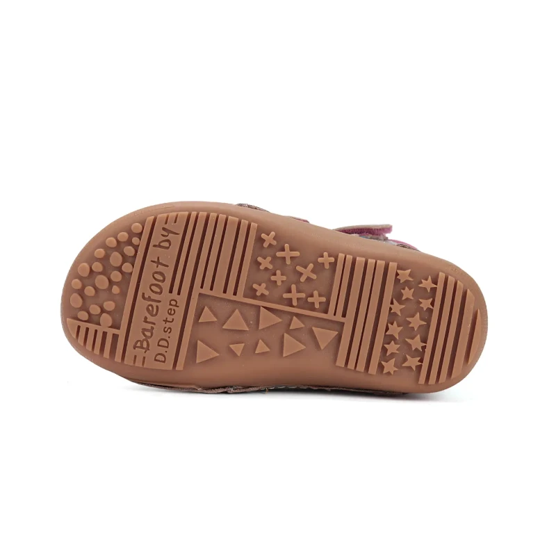 D.D. Step - Buty Zimowe Barefoot dla Dziewczynki W063-52804DM Champagne - bubutik.pl