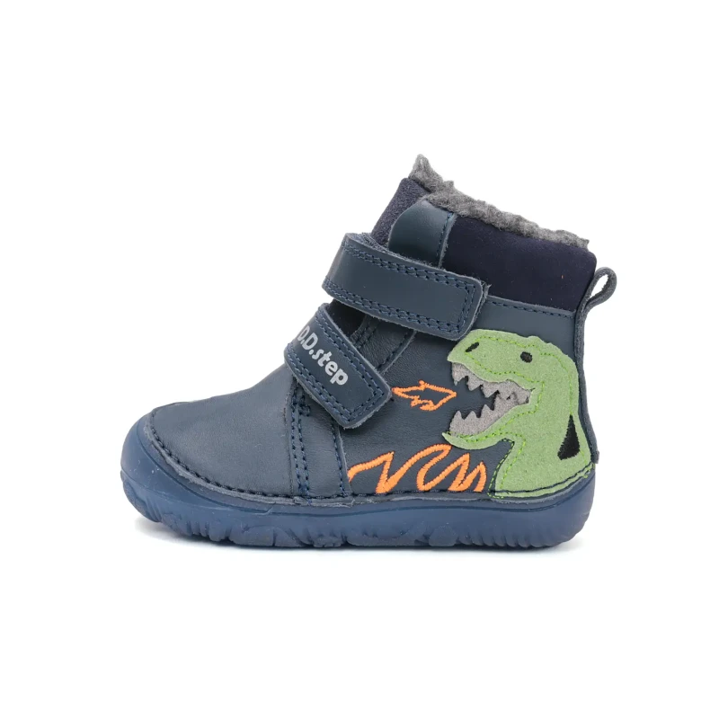 D.D.Step - Buty Zimowe Barefoot dla Chłopca W073-52943 Royal Blue - bubutik.pl