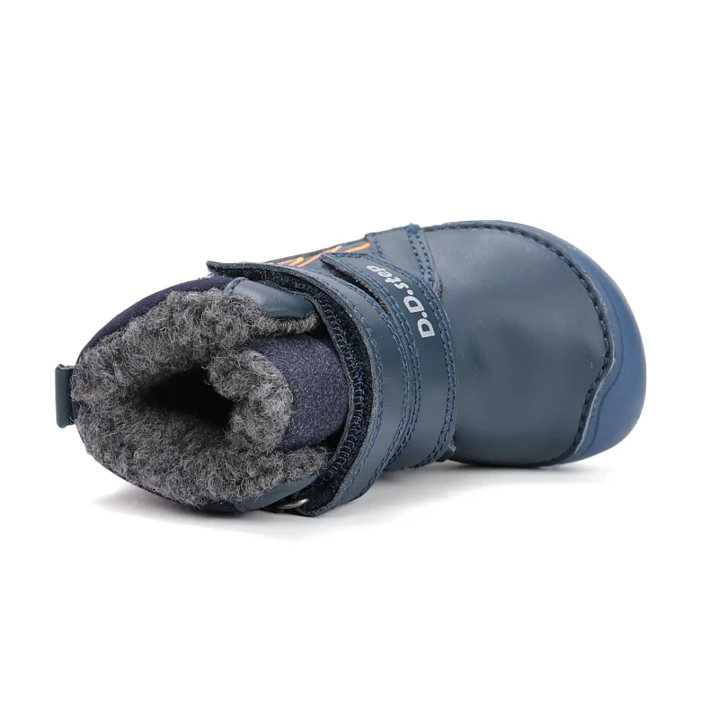 D.D.Step - Buty Zimowe Barefoot dla Chłopca W073-52943 Royal Blue - bubutik.pl