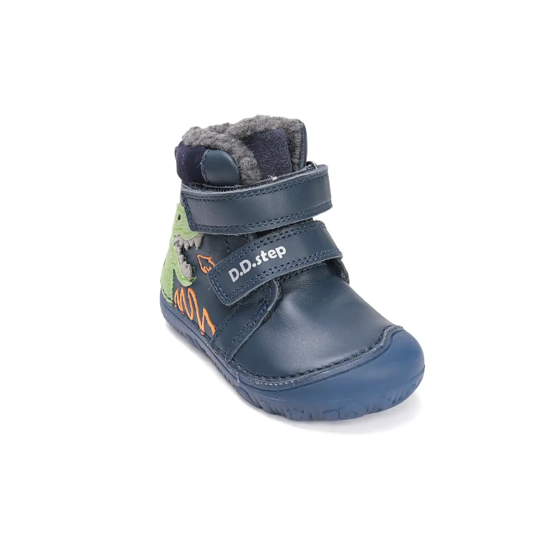 D.D.Step - Buty Zimowe Barefoot dla Chłopca W073-52943 Royal Blue - bubutik.pl