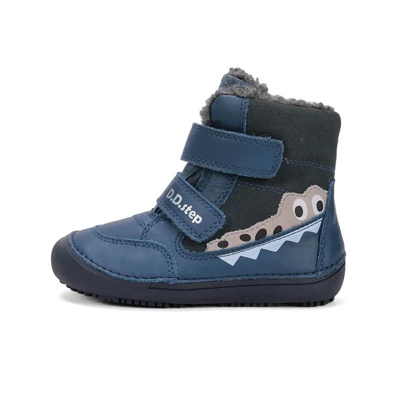 D.D. Step - Buty Zimowe Barefoot dla Chłopca W063-52415M Bermuda Blue - bubutik.pl